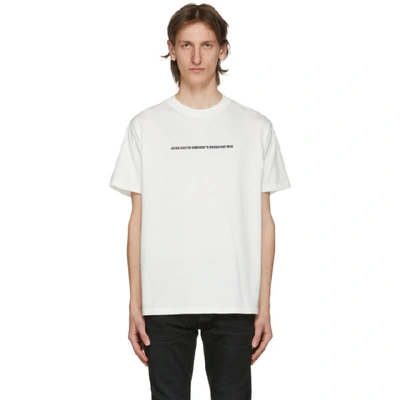 424 Slogan-print Short-sleeved T-shirt In White