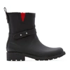 Rag & Bone Woman Moto Rubber Rain Boots Black In Black