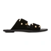 RAG & BONE RAG AND BONE BLACK AVOST SLIP-ON SANDALS