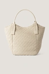 NA-KD PATTERN EMBOSSED SHOPPER BAG - BEIGE