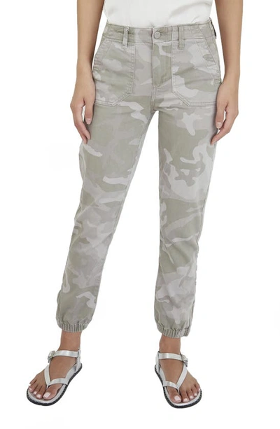 Paige Womens Camo Mayslie Camo-print Mid-rise Stretch-denim Jogging Bottoms 31