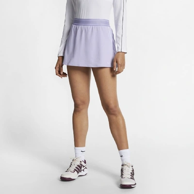 Nike Court Dri-fit Women's Tennis Skirt In Oxygen Purple,white,white,oxygen Purple