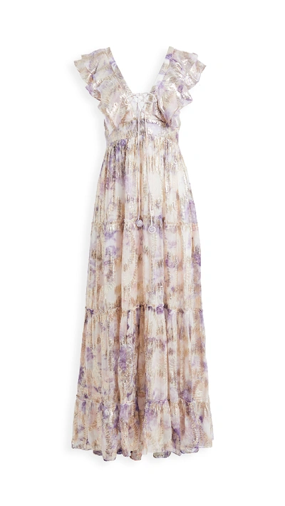 hemant & nandita women's purple vivir maxi dress Hemant & Nandita Women's Purple Vivir Maxi Dress worn by Maddie Townsend  (JoAnna Garcia) as seen in Sweet Magnolias (S02E10)