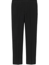 Gucci Logo-patch Tailored Trousers In Black
