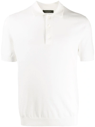 Ermenegildo Zegna Basic Polo Shirt In White