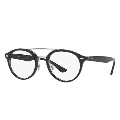 Ray Ban Rb5354 Eyeglasses Black Frame Clear Lenses Polarized 48-21