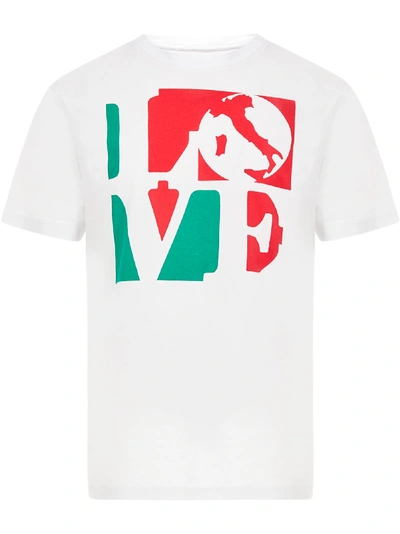 Hydrogen Love Italia T-shirt In White