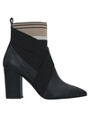 Pollini Ankle Boots In Black