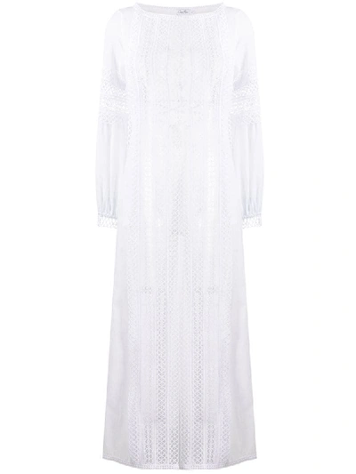 Charo Ruiz Indira Embroidered Coat In White