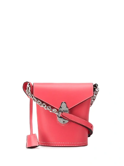 Calvin Klein Mini Lock Bucket Bag In Pink