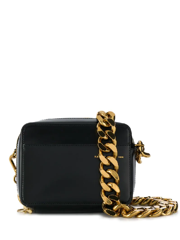 Kara Chunky Chain Strap Shoulder Bag In Black | ModeSens