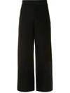 AKIRA NAKA REAR STRIPE FLARED TROUSERS