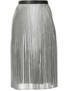 AKIRA NAKA LAYERED PLEATED SKIRT