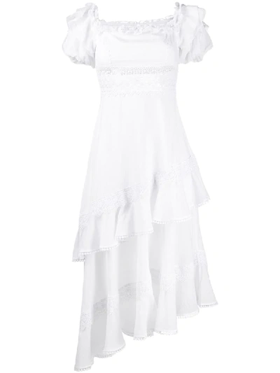 Charo Ruiz Maral Off-the-shoulder Dress In White