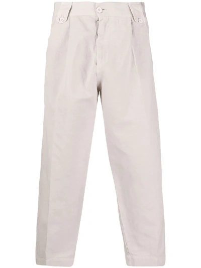 Costumein High-waisted Cropped Trousers In Pink