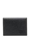 FERRAGAMO GANCINI TEXTURED CARDHOLDER