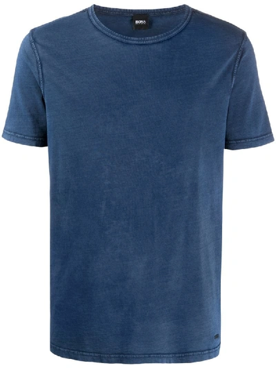 Hugo Boss Crew Neck T-shirt In Blue