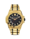 VERSACE Chain Reaction IP Yellow Gold Bracelet Strap Watch