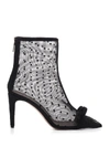 RED VALENTINO RED VALENTINO BLACK ANKLE BOOTS,TQ2S0C90KNB0NO