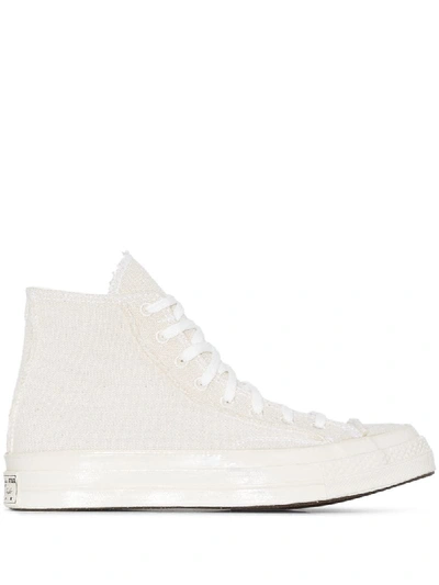 Converse White Renew Cotton Chuck 70 High Top Sneakers