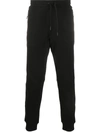 Armani Exchange Tapered Track Pants In Black