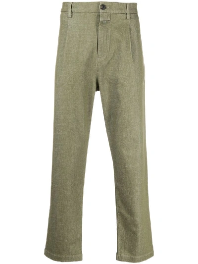 Closed Straight-leg Tailored Trousers In Green