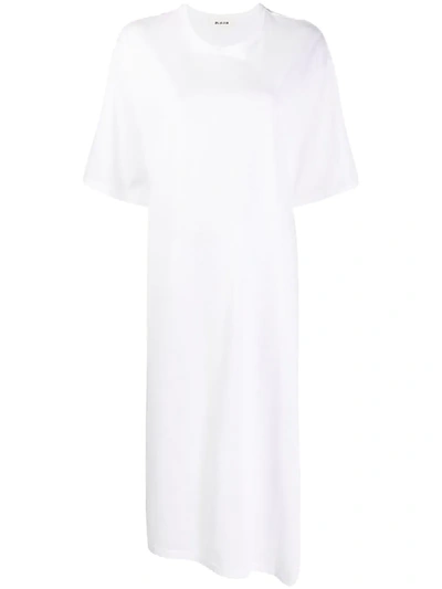 Zucca Asymmetric Hem T-shirt Dress In White