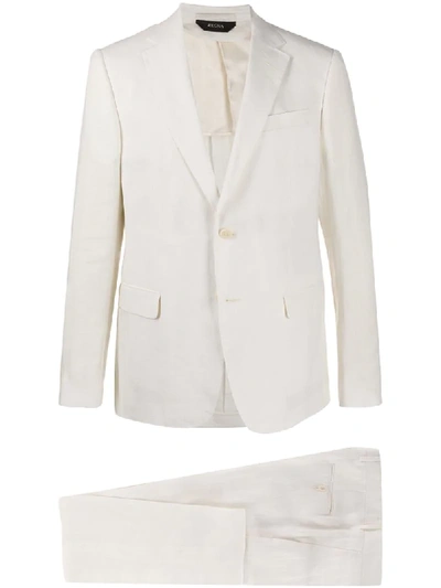 Z Zegna Two-piece Formal Suit In White