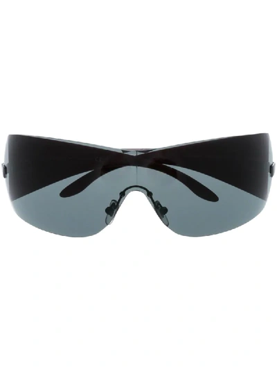 Versace Oversized Sunglasses In Red