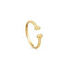 MISSOMA LUCY WILLIAMS GOLD OPEN BEADED CUFF RING,RC G R1 NS K