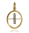 ANNOUSHKA YELLOW GOLD AND DIAMOND I PENDANT,15098830