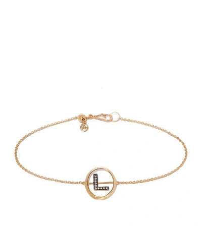 Annoushka Yellow Gold And Diamond L Bracelet