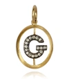 ANNOUSHKA YELLOW GOLD AND DIAMOND INITIAL G PENDANT,15098858