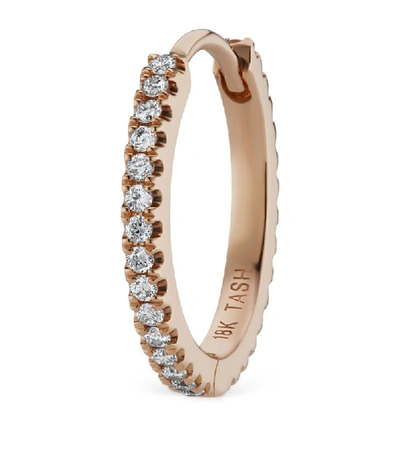 Maria Tash 11mm Diamond Eternity Ring Ros In Rose Gold