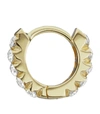 MARIA TASH MARIA TASH YELLOW GOLD INVISIBLE SET DIAMOND ETERNITY HOOP EARRING (5MM),15401384