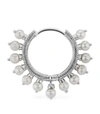 MARIA TASH MARIA TASH PEARL CORONET SINGLE HOOP EARRING (9.5MM),15401387