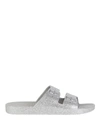 Freedom Moses Metallic Plastic Pool Slides In Silver