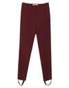 ROBERTO CAVALLI ROBERTO CAVALLI WOMAN PANTS BURGUNDY SIZE 4 VISCOSE, ACETATE, ELASTANE,13314222JT 5