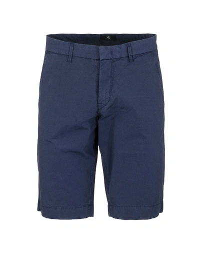 Fay Mid-rise Bermuda Shorts In Blue