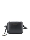 EMPORIO ARMANI MINI DOLLARO BLACK FAUX LEATHER CAMERA BAG