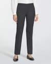Lafayette 148 Plus-size Italian Stretch Wool Front Zip Ankle Length Pant In Grey
