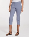 Lafayette 148 Plus-size Fundamental Bi-stretch Manhattan Skinny Capri In Bluestone