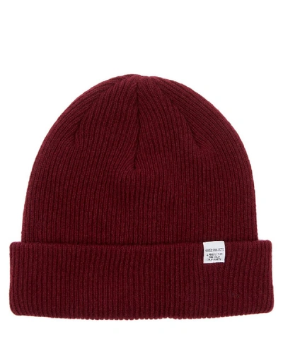 Norse Projects Norse Beanie In Red