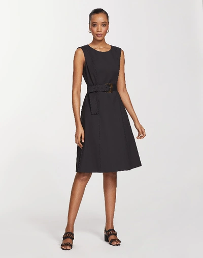 Lafayette 148 Plus-size Fundamental Bi-stretch Leslie Dress In Black