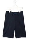 Fendi Ff Side Stripe Track Shorts In Blue