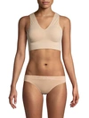 Calvin Klein Invisibles Plunge Neck Bralette In Sirene