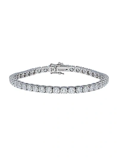 Nephora 14k White Gold & Diamond Tennis Bracelet