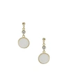 ETTIKA LOVE BY THE MOON WHITE SHELL DISC DROP EARRINGS