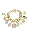 Ettika Mermaid Tears Shell And Gold - Tone Bracelet In Gold