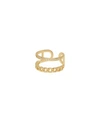 Ettika Wanderer Crystal And Gold - Tone Ring In Gold